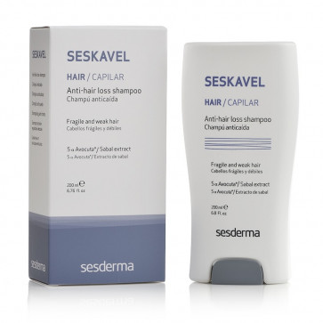 Sesderma SESKAVEL šampūnas nuo plaukų slinkimo 200ml nemokamas pristatymas